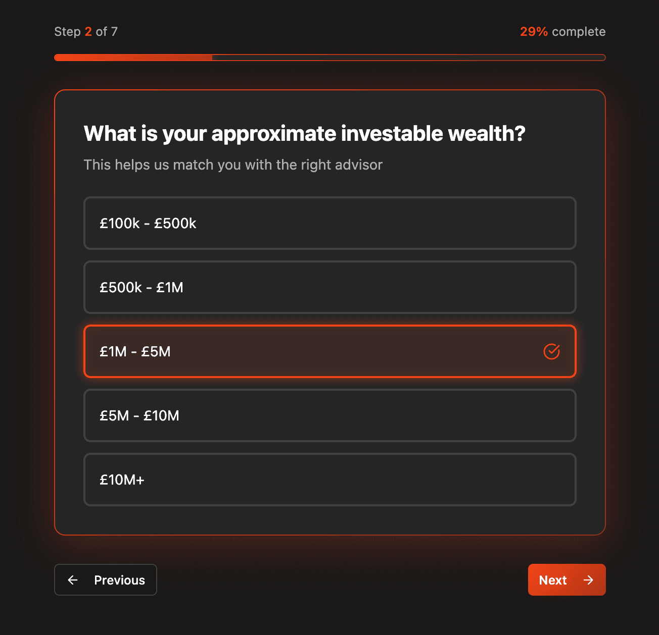 Questionnaire overview